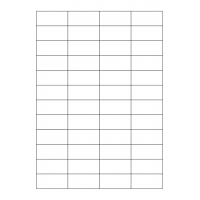 40705 - Label Size 47mm x 22mm - 48 label(s) per sheet 40705 - Label Size 47mm x 22mm - 48 label(s) per sheet