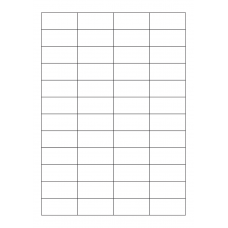 40705 - Label Size 47mm x 22mm - 48 label(s) per sheet 40705 - Label Size 47mm x 22mm - 48 label(s) per sheet