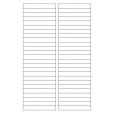 40706 - Label Size 85mm x 11mm - 50 label(s) per sheet 40706 - Label Size 85mm x 11mm - 50 label(s) per sheet