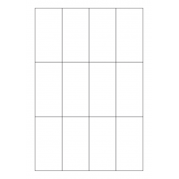 40707 - Label Size 45mm x 90mm - 12 label(s) per sheet 40707 - Label Size 45mm x 90mm - 12 label(s) per sheet