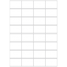 40709 - Label Size 52.5mm x 33.5mm - 32 label(s) per sheet 40709 - Label Size 52.5mm x 33.5mm - 32 label(s) per sheet