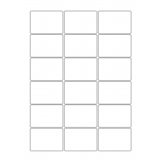 40711 - Label Size 60.5mm x 41mm - 18 label(s) per sheet 40711 - Label Size 60.5mm x 41mm - 18 label(s) per sheet