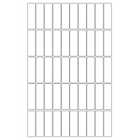 40712 - Label Size 17mm x 55mm - 50 label(s) per sheet 40712 - Label Size 17mm x 55mm - 50 label(s) per sheet