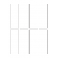 40717 - Label Size 43mm x 125mm - 8 label(s) per sheet 40717 - Label Size 43mm x 125mm - 8 label(s) per sheet