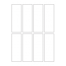 40717 - Label Size 43mm x 125mm - 8 label(s) per sheet 40717 - Label Size 43mm x 125mm - 8 label(s) per sheet
