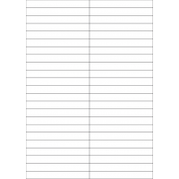 40720 - Label Size 105mm x 12.84mm - 46 label(s) per sheet 40720 - Label Size 105mm x 12.84mm - 46 label(s) per sheet