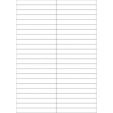 40720 - Label Size 105mm x 12.84mm - 46 label(s) per sheet 40720 - Label Size 105mm x 12.84mm - 46 label(s) per sheet