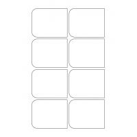 40724 - Label Size 77mm x 62mm - 8 label(s) per sheet 40724 - Label Size 77mm x 62mm - 8 label(s) per sheet