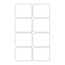 40724 - Label Size 77mm x 62mm - 8 label(s) per sheet 40724 - Label Size 77mm x 62mm - 8 label(s) per sheet