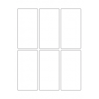 40734 - Label Size 60mm x 120mm - 6 label(s) per sheet 40734 - Label Size 60mm x 120mm - 6 label(s) per sheet