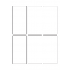 40734 - Label Size 60mm x 120mm - 6 label(s) per sheet 40734 - Label Size 60mm x 120mm - 6 label(s) per sheet