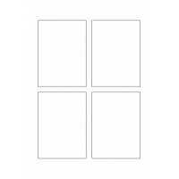 40738 - Label Size 80mm x 110mm - 4 label(s) per sheet 40738 - Label Size 80mm x 110mm - 4 label(s) per sheet