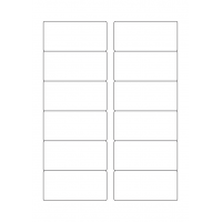 40743 - Label Size 85mm x 40mm - 12 label(s) per sheet 40743 - Label Size 85mm x 40mm - 12 label(s) per sheet