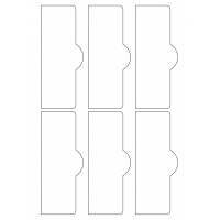 40753 - Label Size 57mm x 140mm - 6 label(s) per sheet 40753 - Label Size 57mm x 140mm - 6 label(s) per sheet