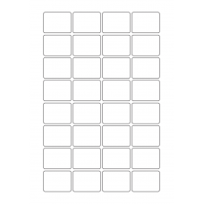 40755 - Label Size 40mm x 30mm - 32 label(s) per sheet 40755 - Label Size 40mm x 30mm - 32 label(s) per sheet
