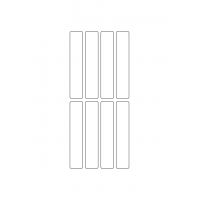 40780 - Label Size 19mm x 100mm - 8 label(s) per sheet 40780 - Label Size 19mm x 100mm - 8 label(s) per sheet