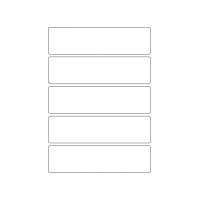40782 - Label Size 152mm x 40mm - 5 label(s) per sheet 40782 - Label Size 152mm x 40mm - 5 label(s) per sheet