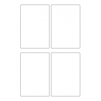 40795 - Label Size 85mm x 128mm - 4 label(s) per sheet 40795 - Label Size 85mm x 128mm - 4 label(s) per sheet