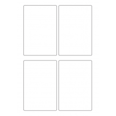 40795 - Label Size 85mm x 128mm - 4 label(s) per sheet 40795 - Label Size 85mm x 128mm - 4 label(s) per sheet