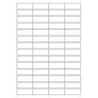 40796 - Label Size 48.5mm x 12mm - 56 label(s) per sheet 40796 - Label Size 48.5mm x 12mm - 56 label(s) per sheet