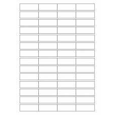 40796 - Label Size 48.5mm x 12mm - 56 label(s) per sheet 40796 - Label Size 48.5mm x 12mm - 56 label(s) per sheet