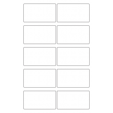 40801 - Label Size 85mm x 48mm - 10 label(s) per sheet 40801 - Label Size 85mm x 48mm - 10 label(s) per sheet