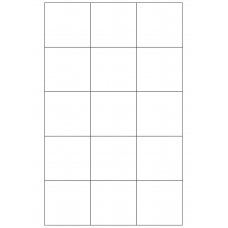 40807 - Label Size 60mm x 58mm - 15 label(s) per sheet 40807 - Label Size 60mm x 58mm - 15 label(s) per sheet