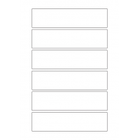 40814 - Label Size 160mm x 40mm - 6 label(s) per sheet 40814 - Label Size 160mm x 40mm - 6 label(s) per sheet
