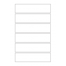 40814 - Label Size 160mm x 40mm - 6 label(s) per sheet 40814 - Label Size 160mm x 40mm - 6 label(s) per sheet