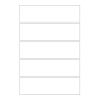 40815 - Label Size 180mm x 50mm - 5 label(s) per sheet 40815 - Label Size 180mm x 50mm - 5 label(s) per sheet