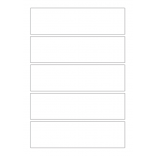 40815 - Label Size 180mm x 50mm - 5 label(s) per sheet 40815 - Label Size 180mm x 50mm - 5 label(s) per sheet