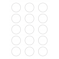 40834 - Label Size 45mm dia - 15 label(s) per sheet 40834 - Label Size 45mm dia - 15 label(s) per sheet