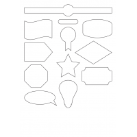40919 - Label Size Demo Die - 11 label(s) per sheet 40919 - Label Size Demo Die - 11 label(s) per sheet