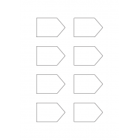 40930 - Label Size 61mm x 40mm - 8 label(s) per sheet 40930 - Label Size 61mm x 40mm - 8 label(s) per sheet