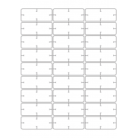40934 - Label Size 67mm x 27mm - 27 label(s) per sheet 40934 - Label Size 67mm x 27mm - 27 label(s) per sheet