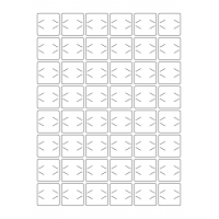 40935 - Label Size 30mm x 30mm - 48 label(s) per sheet 40935 - Label Size 30mm x 30mm - 48 label(s) per sheet