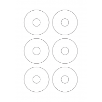 40937 - Label Size 73mm dia - 6 label(s) per sheet 40937 - Label Size 73mm dia - 6 label(s) per sheet