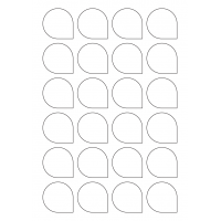 40945 - Label Size 40.7mm x 40.7mm - 24 label(s) per sheet 40945 - Label Size 40.7mm x 40.7mm - 24 label(s) per sheet