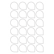 40945 - Label Size 40.7mm x 40.7mm - 24 label(s) per sheet 40945 - Label Size 40.7mm x 40.7mm - 24 label(s) per sheet