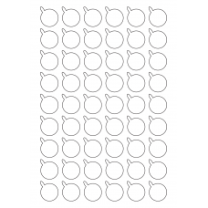 40946 - Label Size 25.531mm x 28.279mm - 54 label(s) per sheet 40946 - Label Size 25.531mm x 28.279mm - 54 label(s) per sheet