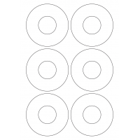 40948 - Label Size 90mm dia - 6 label(s) per sheet 40948 - Label Size 90mm dia - 6 label(s) per sheet