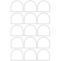 40970 - Label Size 59mm x 53mm - 15 label(s) per sheet 40970 - Label Size 59mm x 53mm - 15 label(s) per sheet