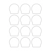 40971 - Label Size 57mm x 57mm - 12 label(s) per sheet 40971 - Label Size 57mm x 57mm - 12 label(s) per sheet