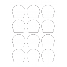 40971 - Label Size 57mm x 57mm - 12 label(s) per sheet 40971 - Label Size 57mm x 57mm - 12 label(s) per sheet