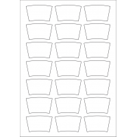 40972 - Label Size 56.885mm x 34.68mm - 21 label(s) per sheet 40972 - Label Size 56.885mm x 34.68mm - 21 label(s) per sheet